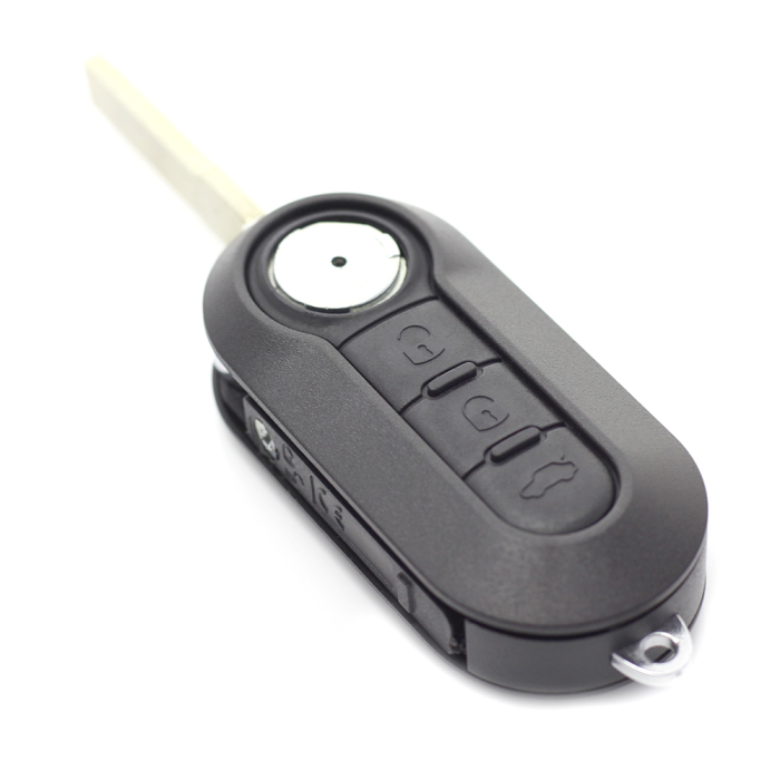 Fiat - Carcasa cheie tip briceag, 3 butoane, negru [8]