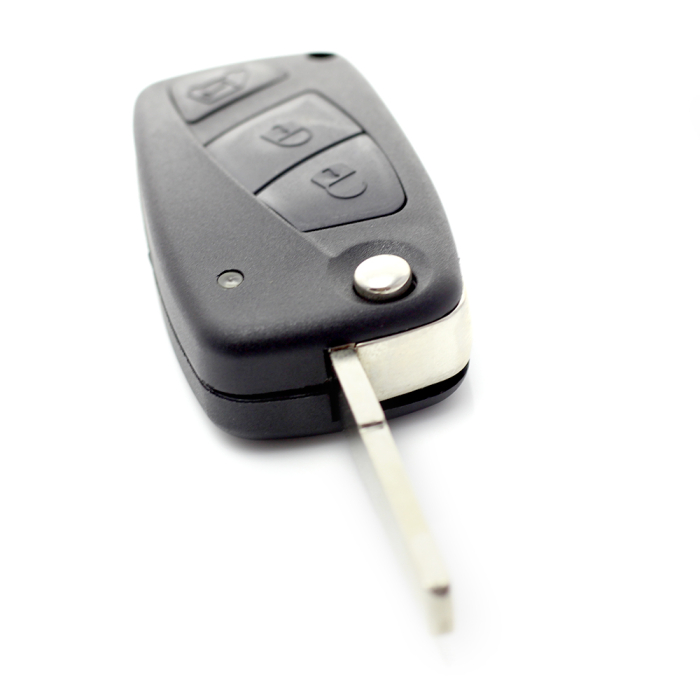 Fiat - Carcasa cheie tip briceag, 3 butoane, negru [8]