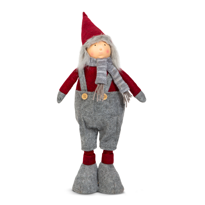 Figura de spiriduș textil de Crăciun - picioare telescopice - 40 - 60 cm [1]