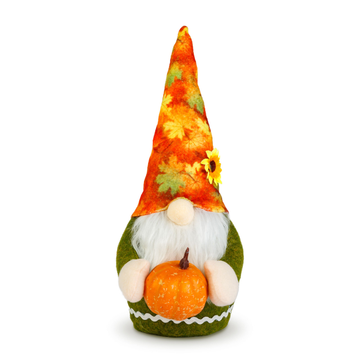 Figurină decorativă de toamnă – Moș cu dovleac – 35 cm – 2 modele [4]