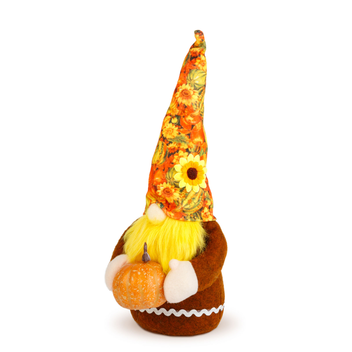Figurină decorativă de toamnă – Moș cu dovleac – 35 cm – 2 modele [5]