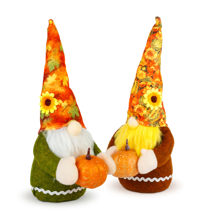 Figurină decorativă de toamnă – Moș cu dovleac – 35 cm – 2 modele [1]