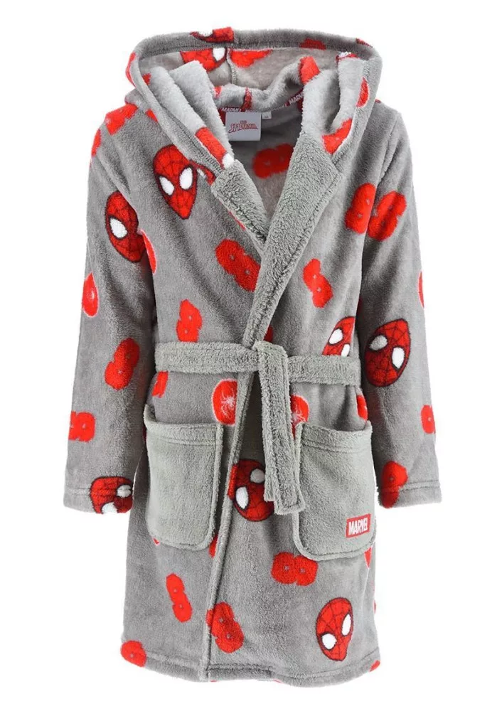 Halat de baie pentru copii Omul Păianjen, fleece gri [2]