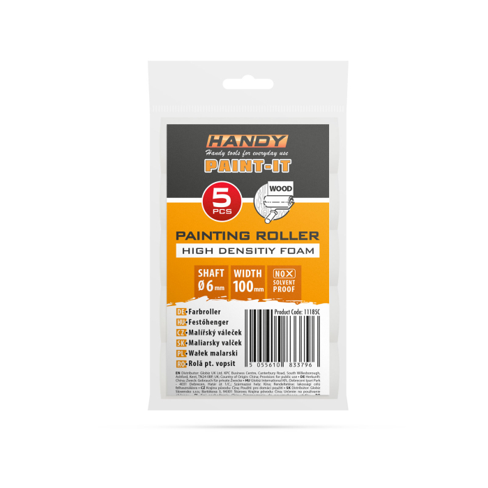 HANDY - Rolă pentru vopsit - Burete de mare densitate - 100 mm 5 buc. /pachet [2]