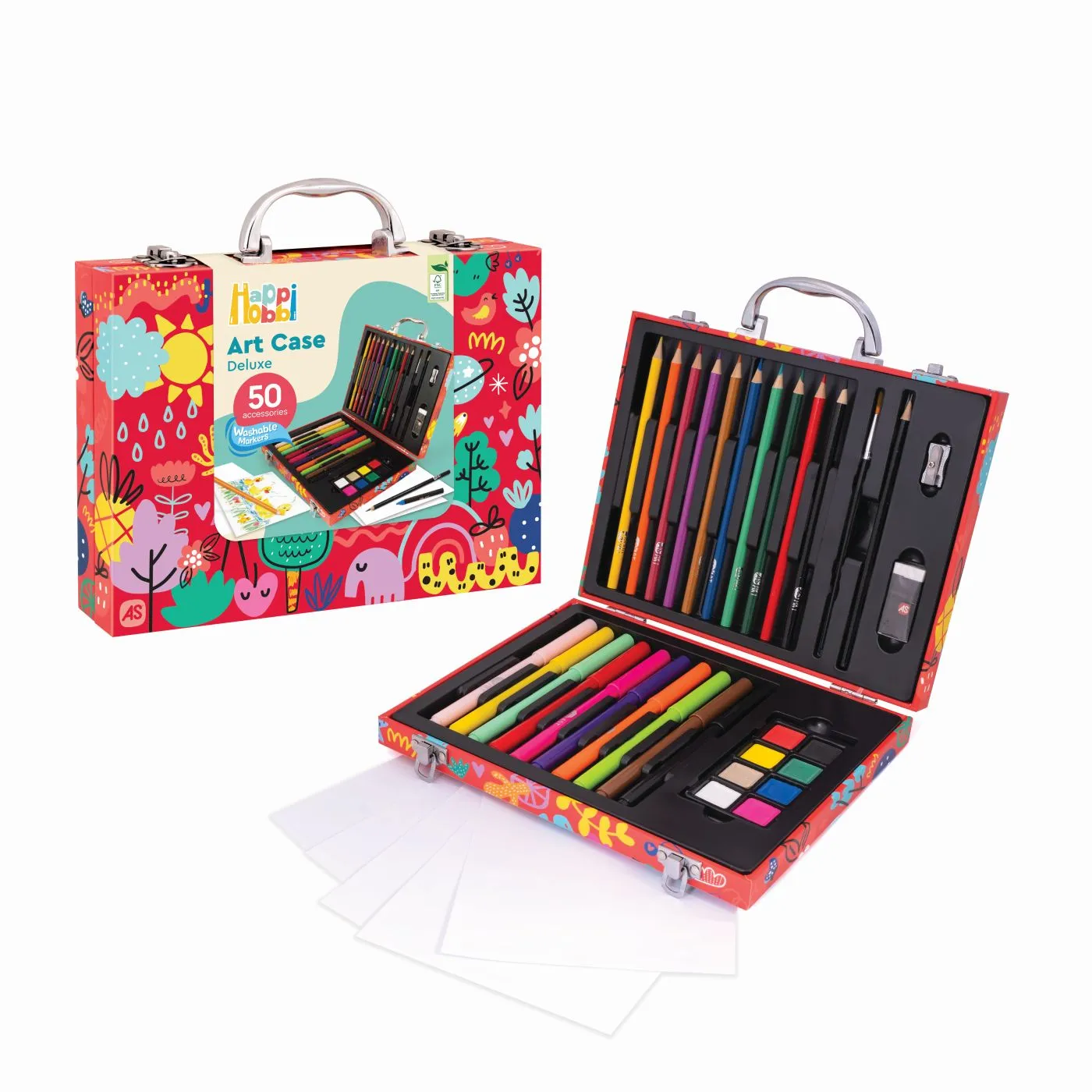 HAPPI HOBBI ART CASE SET DE DESEN DELUXE CU 50 DE ACCESORII LUMEA MEA [4]