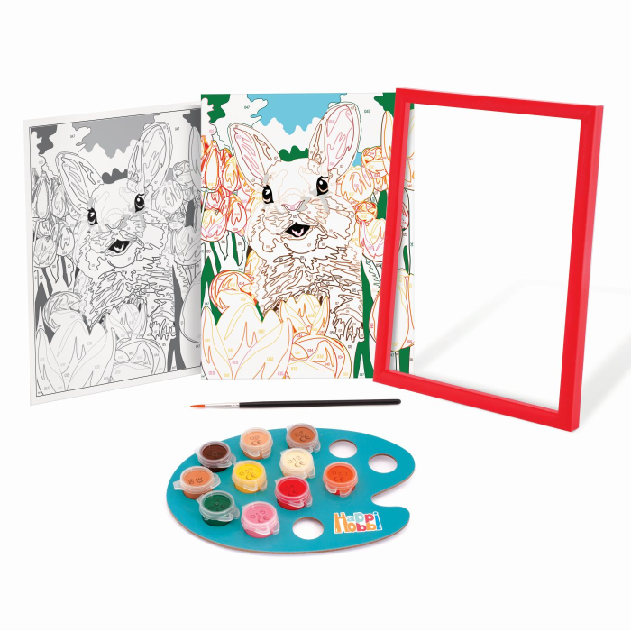 HAPPI HOBBI PICTEAZA SI INRAMEAZA IEPURAS VESEL [2]