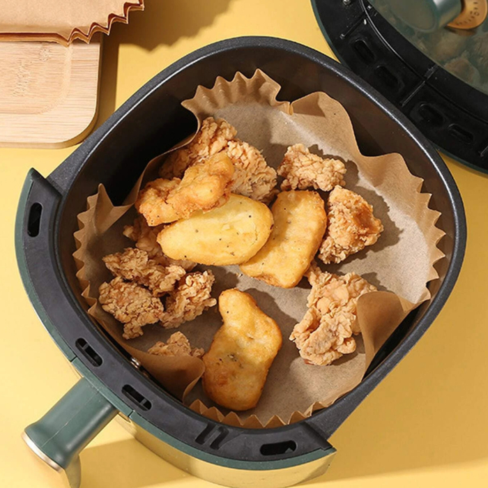 Hartie de copt pentru friteuza cu aer - pătrată - 20 cm - 50 buc/pachet [6]