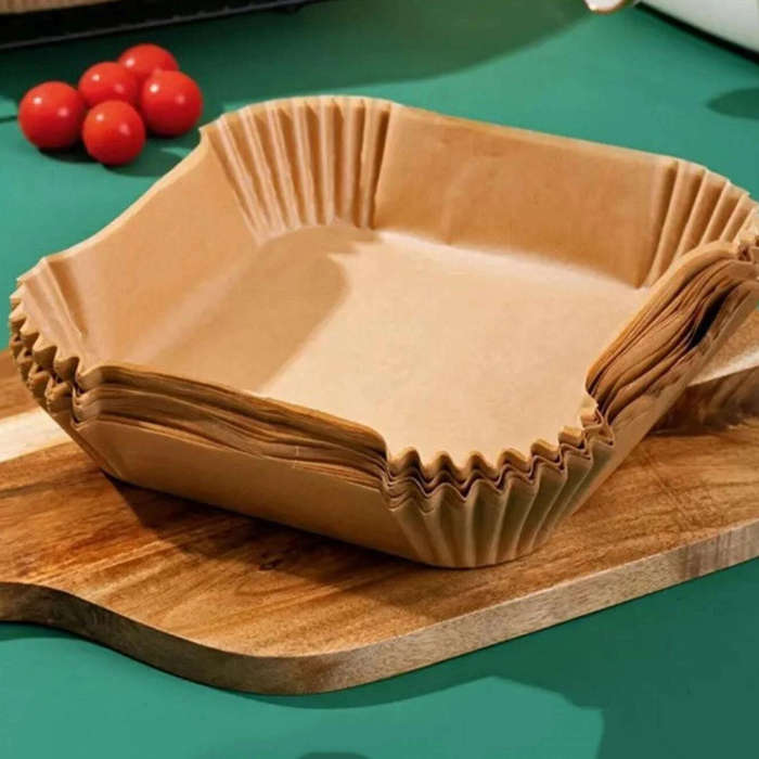 Hartie de copt pentru friteuza cu aer - pătrată - 23 cm - 50 buc/pachet [5]