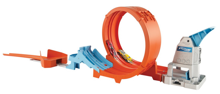 HOT WHEELS CIRCUIT RAPID CU LANSATOR PENTRU CASCADORII SI MASINUTA EXCLUSIVA [8]