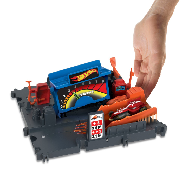 HOT WHEELS CITY EXPLORER PISTA FUEL STATION SHIFT [5]