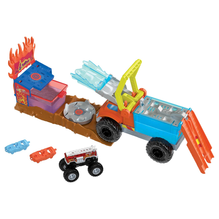 HOT WHEELS MONSTER TRUCK ARENA SMASHERS COLOR SHIFTERS SALVAREA LUI 5ALARM [6]