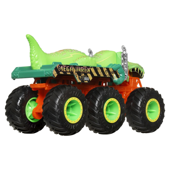 HOT WHEELS MONSTER TRUCK BIG RIGS MASINUTA METALICA CU 6 ROTI MEGA-WREX SCARA 1 LA 64  [5]