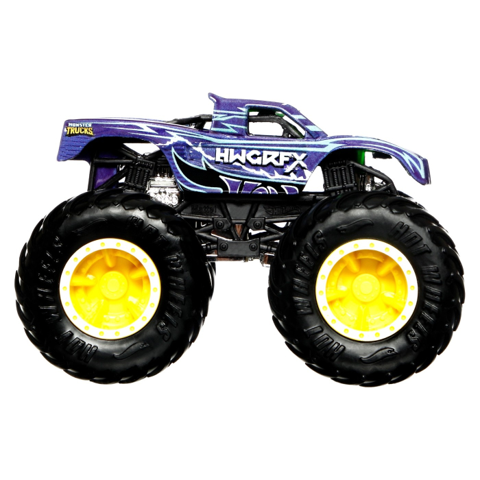 HOT WHEELS MONSTER TRUCK CAMION PODIUM CRASHER CU CULORI SCHIMBATOARE SCARA 1:64 [6]