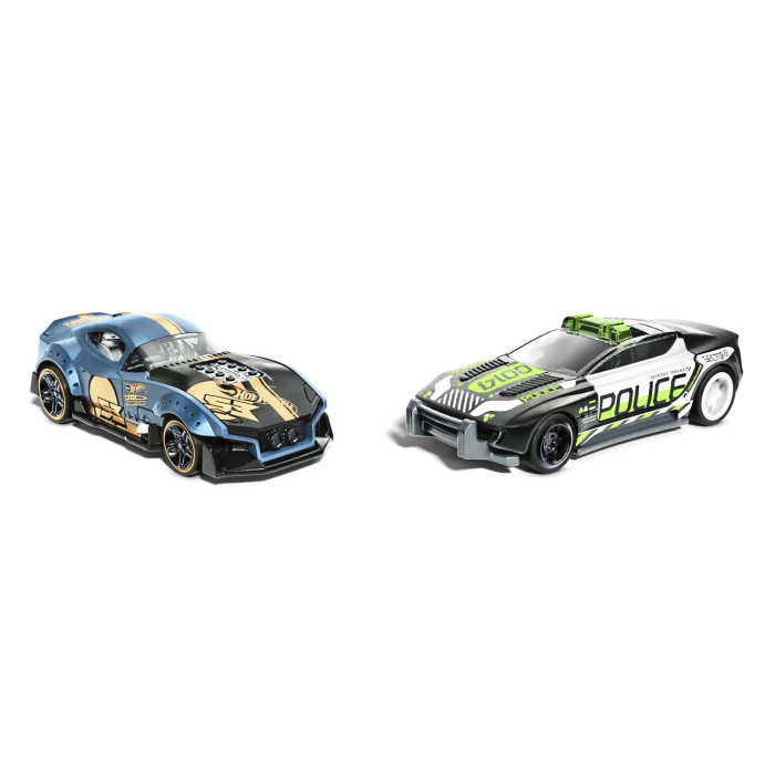 HOT WHEELS SET 2 MASINUTE METALICE PULL BACK MUSCLE AND BLOWN SI ALPHA PURSUIT 1:43 [2]