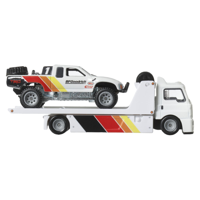 HOT WHEELS TRANSPORTATOR FLEET STREET CU MASINUTA TOYOTA OFF ROAD TRUCK SCARA 1:64 [6]