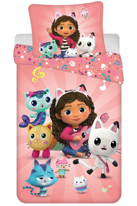 Set de lenjerie 2 piese, Gabby's Dollhouse, 140×200cm [2]