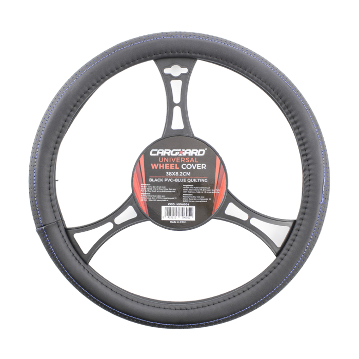 Husă volan auto - negru / albastru PRO - CARGUARD [1]