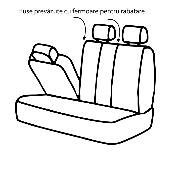 Huse universale premium pentru scaune auto albastru+negru - CARGUARD [7]