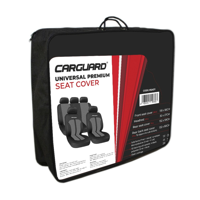 Huse universale premium pentru scaune auto gri+negru - CARGUARD [5]