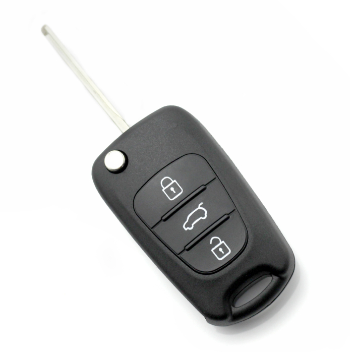 Hyundai - Carcasa cheie tip briceag, 3 butoane, lama pe stanga [1]