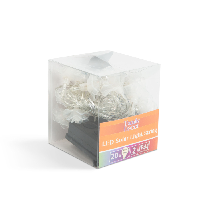 Instalație de pom cu încărcare solară LED - floare - 2,3 m - 20 LED - multicolore [2]