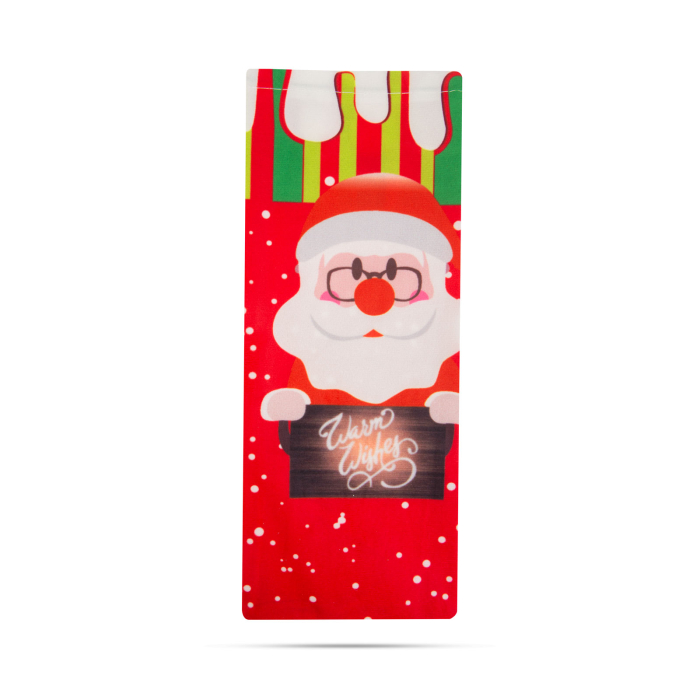 Învelitoare pentru sticle - model Moș Crăciun - poliester - 32 x 12.5 cm [3]