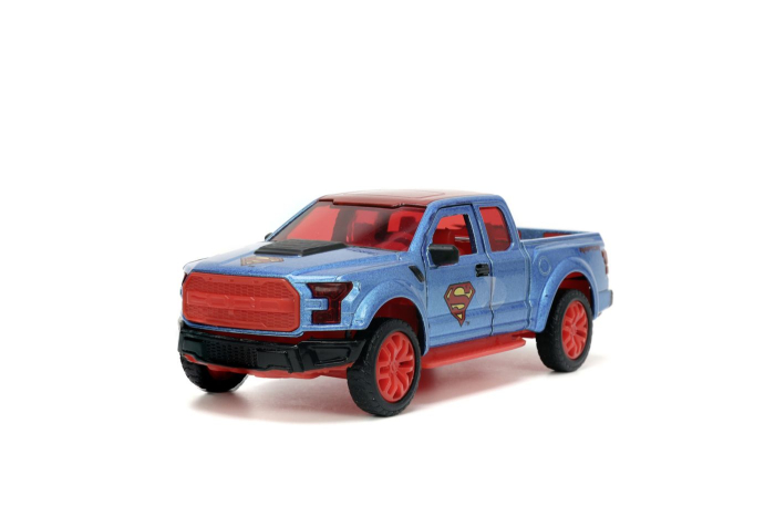 JADA DC SET FIGURINA METALICA SUPERMAN SI MASINUTA 2017 FORD F 150 RAPTOR SCARA 1:32 [2]