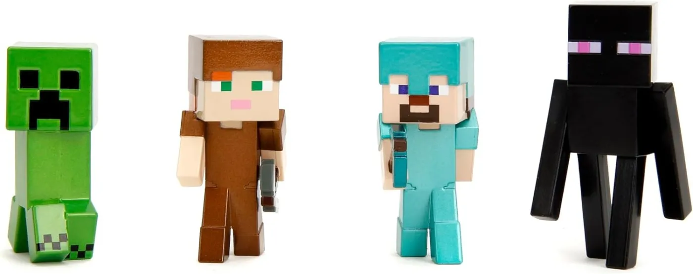 JADA MINECRAFT SET 4 FIGURINE METALICE 6.5CM [2]