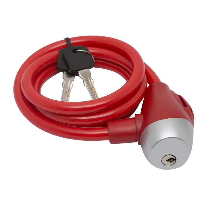 Lacat bicicleta10 mm x 120 cmrosu [1]