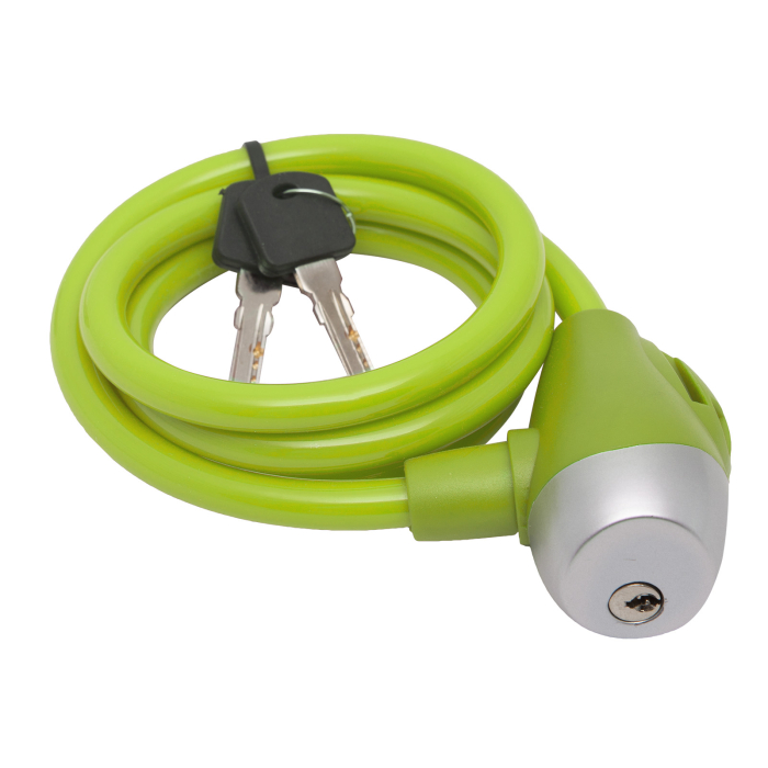 Lacat bicicleta10 mm x 120 cmverde [1]