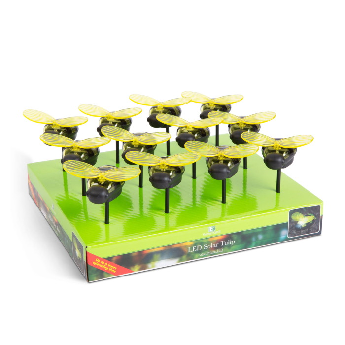 Lampă solară - albină - 8 x 6,5 x 14 cm - Led Alb [3]