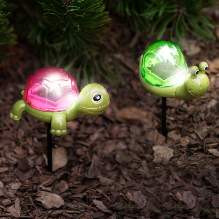 Lampă solară broască țestoasă, flamingo, melc - LED alb - 10 x 6 x 15 cm [5]