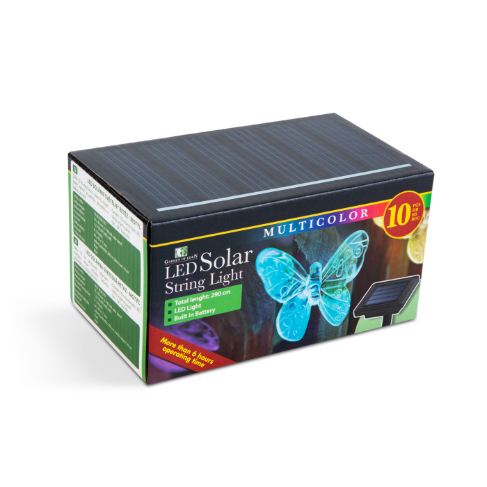 Lampă solară cu LED - fluturi - 2,9 m - 10 LED-uri colorate [3]