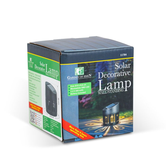Lampă solară decorativă - de perete - 8 x 9 cm - 1 LED SMD alb cald [4]