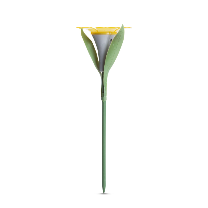 Lampă solară formă floare - 3 culori - 30 x 10 cm - LED alb [3]