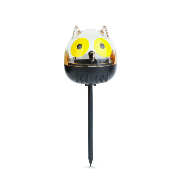 Lampă solară LED - bufniță - alb rece - verde - 150 x 50 x 50 mm [2]