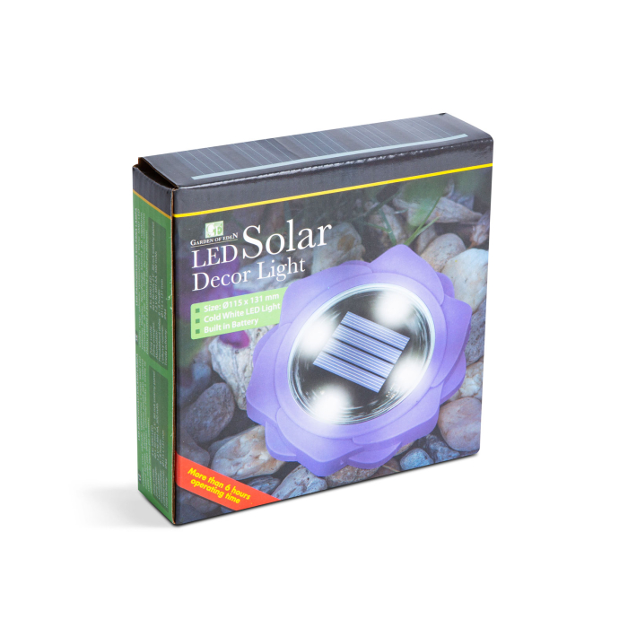 Lampă solară LED - violet - alb rece - 11,5 x 2,3 cm [3]