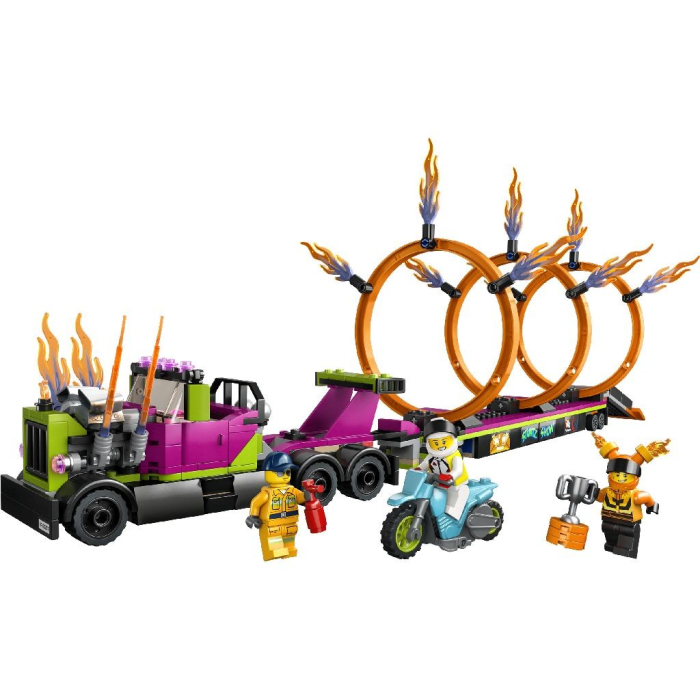 LEGO CITY CAMION DE CASCADORIE SI PROVOCAREA CERCURILOR DE FOC 60357 [2]