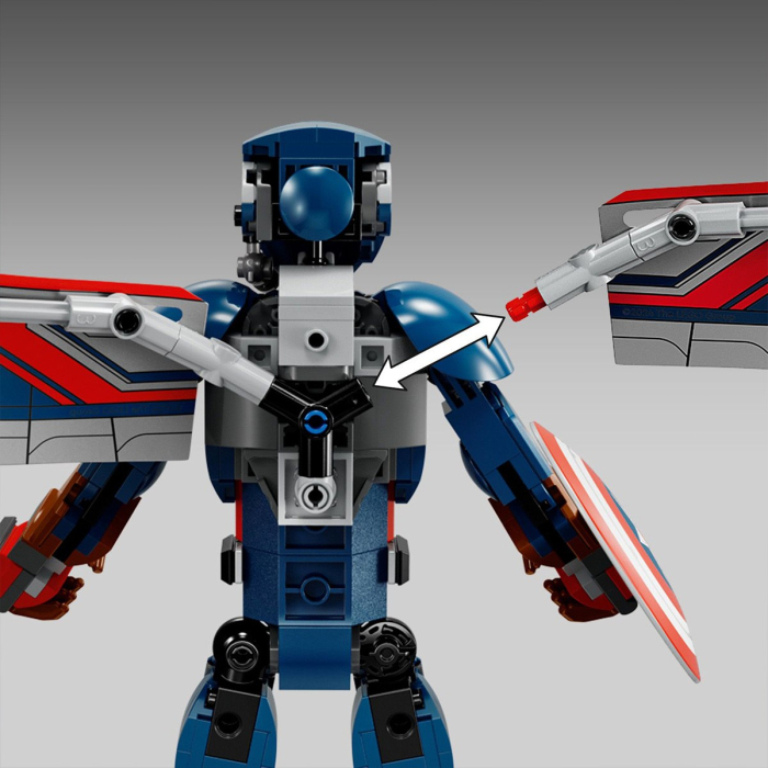 LEGO SUPER HEROES FIGURINA DE CONSTRUCTIE CAPITANUL AMERICA 76296 [1]