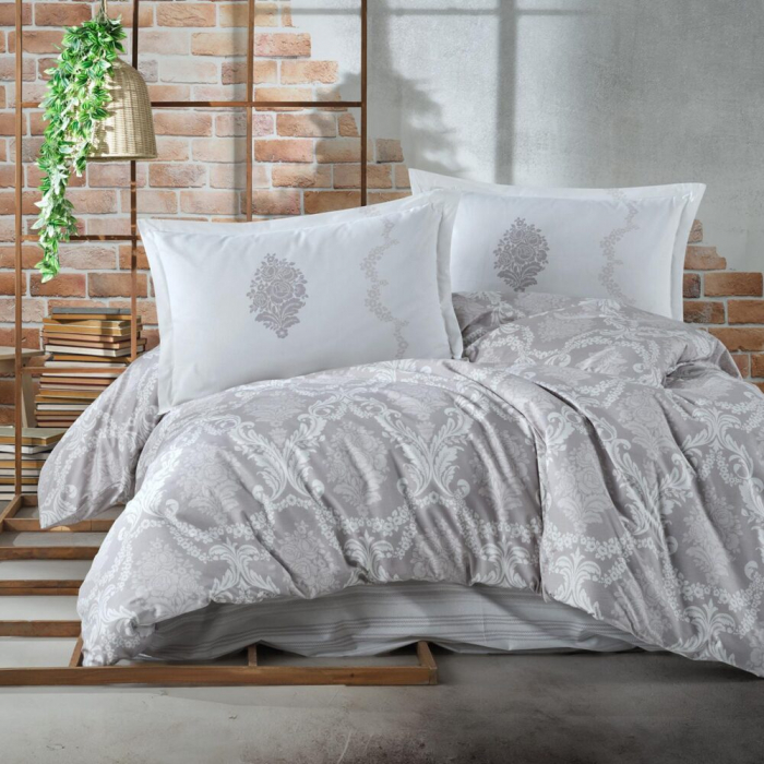 Lenjerie de pat ranforce clasy king size (fiorita v2) [1]