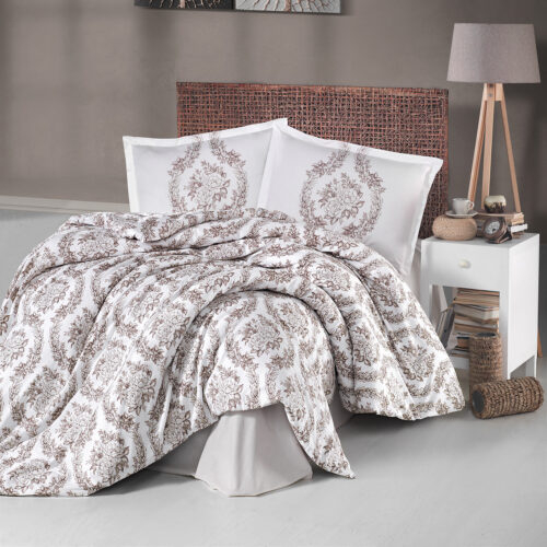 Lenjerie de pat ranforce clasy king size (floresta v1) [1]