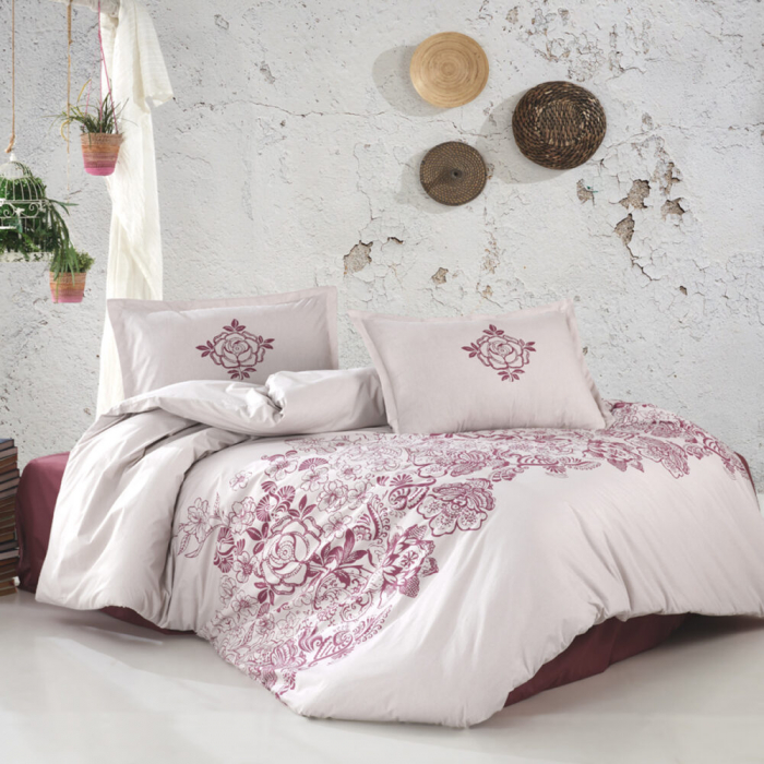 Lenjerie de pat ranforce clasy king size (mandora v2) [1]