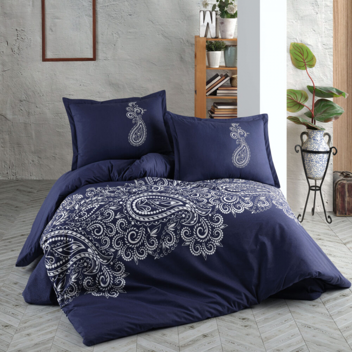 Lenjerie de pat ranforce clasy king size (nilla v1) [1]