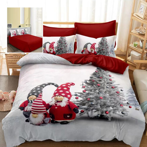 Lenjerie pat finet 3d 6 piese craciun f-xmas80 [1]