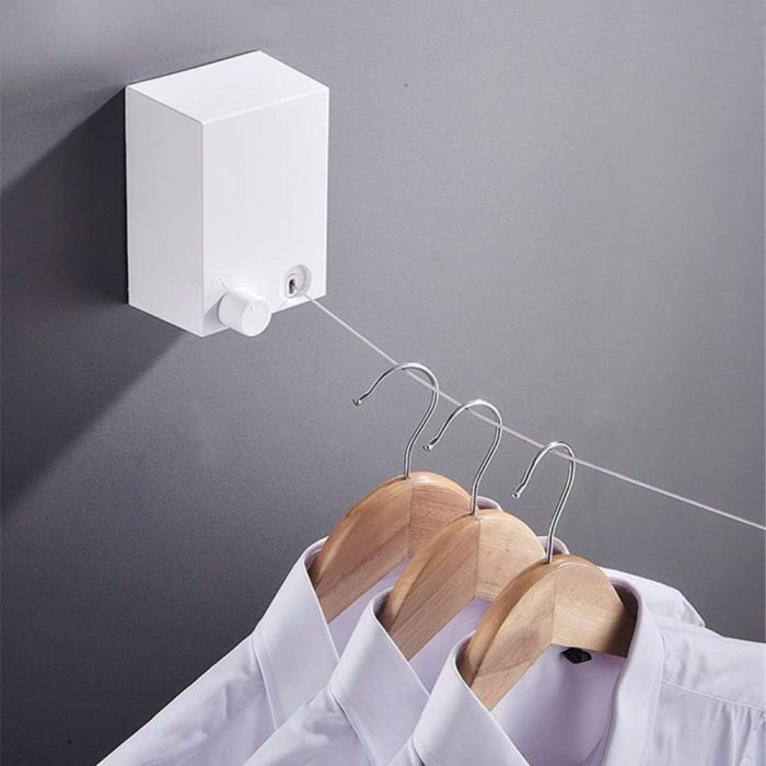 Linie de uscare rufe montat pe perete - extensibil - 4,2 m [1]