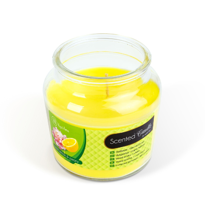 Lumânare parfumată – borcan cu capac – Sweet lemon & peony – 310 g [2]