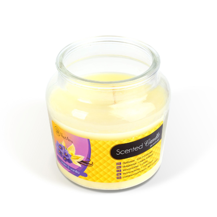 Lumânare parfumată – borcan cu capac – Violet & Vanilla – 310 g [2]