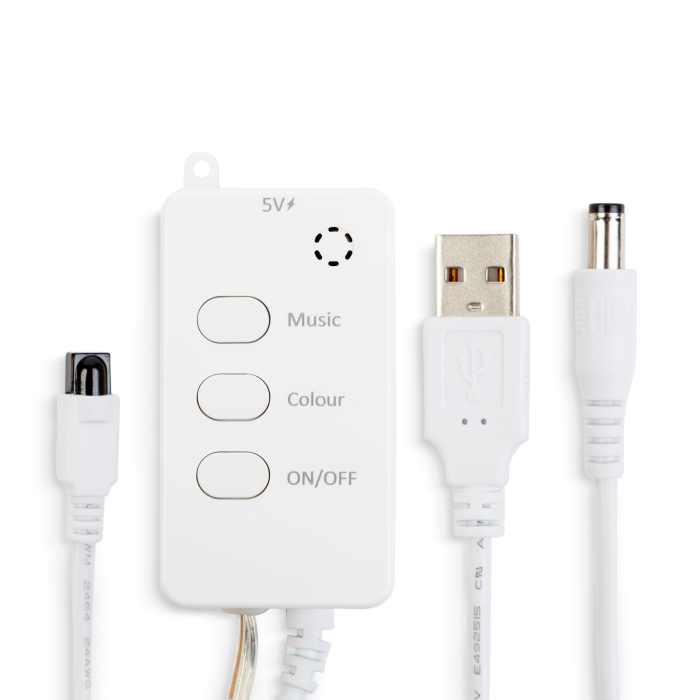 Lumină inteligentă șir - stea - USB - 25 LED-uri RGB - 5 m - Bluetooth [5]
