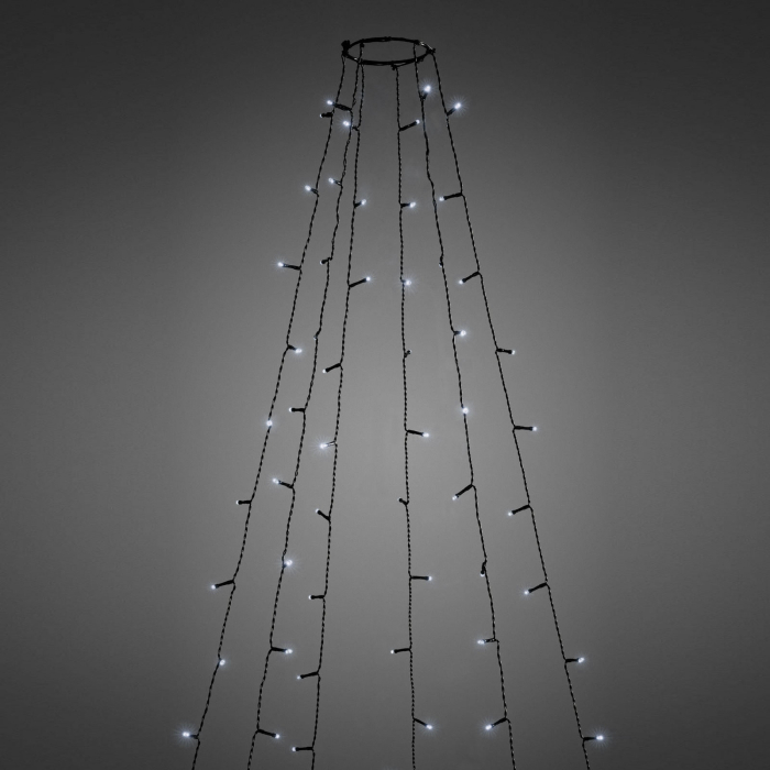 Lumini brad LED - 1.9 m - 120 LEDuri, alb rece - IP44 [5]