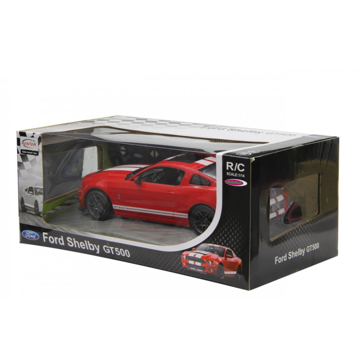 MASINA CU TELECOMANDA FORD SHELBY GT500 ROSU CU SCARA 1 LA 14 [1]